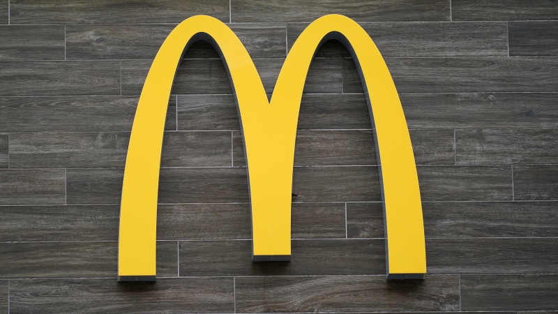 A McDonald's golden arches is shown at restaurant in Havertown, Pa., Tuesday, April 26, 2022. (AP Photo/Matt Rourke, File)