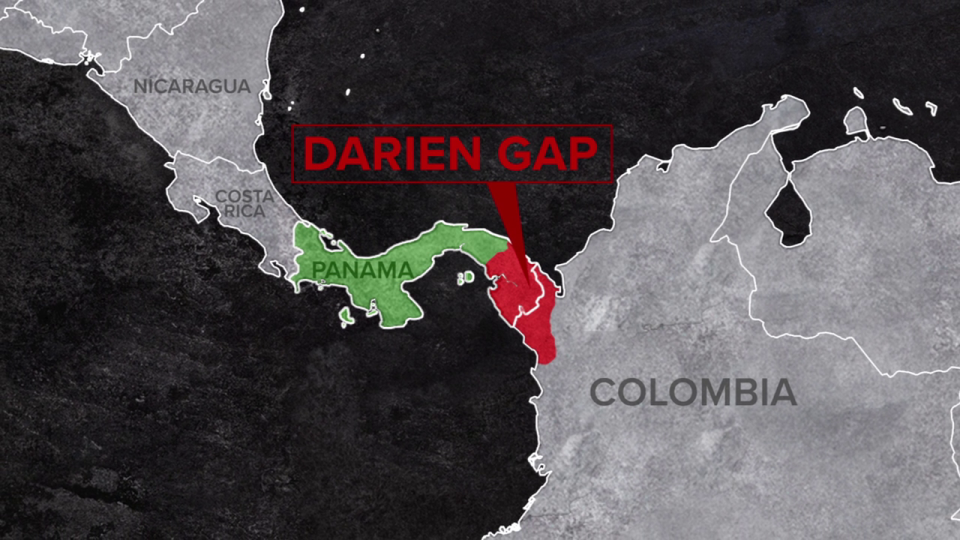 Map of the Darien Gap (CTV W5)