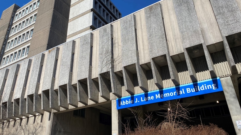 The Abbie J. Lane Memorial Building on Veterans Memorial Lane. (Jesse Thomas/CTV Atlantic)