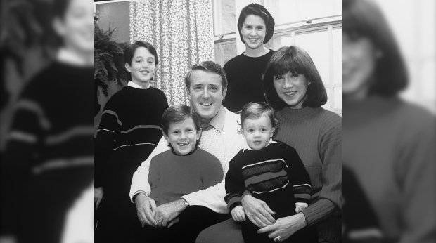 Former prime minister Brian Mulroney with his wife Mila and their four children, from left: Ben, Mark, and Nick, and Caroline. Photo courtesy of Mark Mulroney
