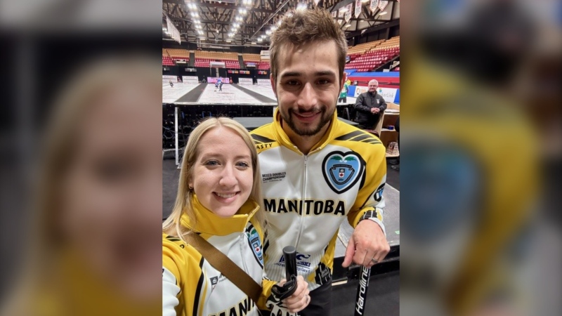 Kadriana and Colton Lott are one of two teams representing Manitoba at the Canadian Mixed Doubles Championship in Fredericton. (Source: Kadriana Lott)