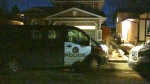 Calgary police investigate a death in the community of Shawnessy on Monday, March 18, 2024. 