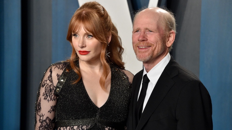 Bryce Dallas Howard and Ron Howard in 2020. (Gregg DeGuire/FilmMagic/Getty Images via CNN Newsource)