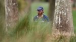 Homa walks the 14th fairway during the third round of The Players Championship at TPC Sawgrass. (Jared C. Tilton / Getty Images via CNN Newsource)
