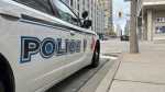 Windsor police cruiser at headquarters in Windsor, Ont., on Wednesday, March 20, 2024. (Melanie Kentner/CTV News Windsor)