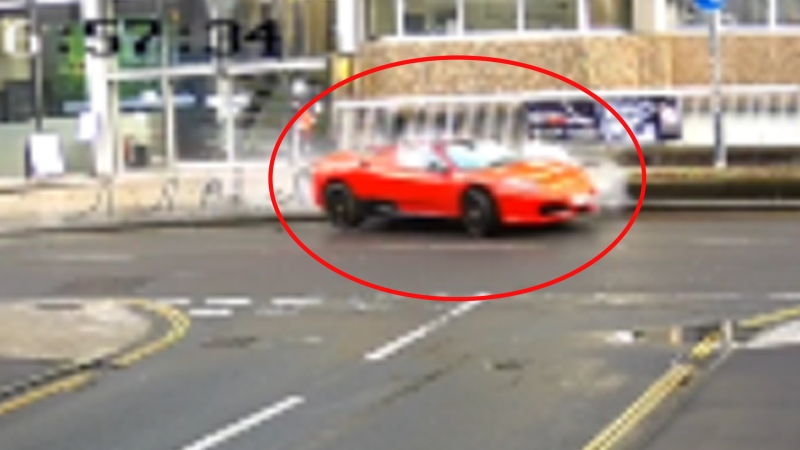 WATCH: Video shows out-of-control Ferrari 