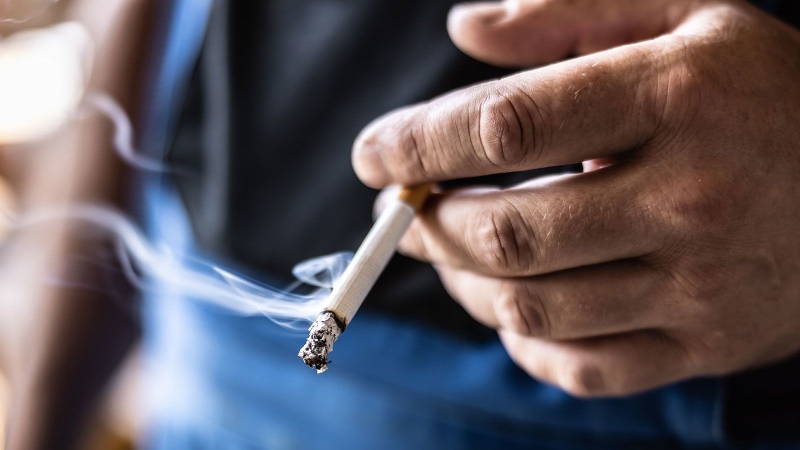 Rather than help weight loss, smoking leads to more abdominal fat, a new study found. (Getty Images via CNN Newsource)