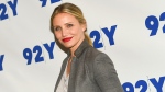 FILE - Cameron Diaz arrives for her 92Y In Conversation with Rachael Ray on April 5, 2016, in New York. Diaz and her musician husband, Benji Madden, say they are “blessed and grateful” to have welcomed a baby boy — Cardinal Madden — to their family. The couple announced the arrival of their son in an Instagram post they each shared Friday, March 22, 2024. (Photo by Evan Agostini/Invision/AP, File)