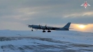 The Russian defence ministry on Sunday said it scrambled a fighter jet after two U.S. bombers flew near the Russian border. (Russian Defence Ministry Press Service/AP Photo)