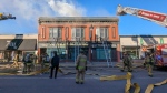 Ottawa firefighters put out a fire at a pharmacy on Bank Street Sunday. (Scott Stilborn/OFS)