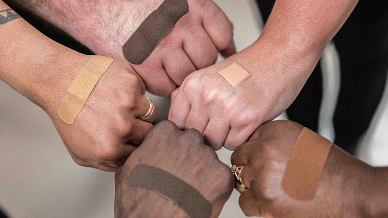 The Ottawa Hospital says it's now offering patients inclusive bandages in a variety of skin tones, adding it wants to "better meet the diverse needs of the community we serve." (The Ottawa Hospital/website)