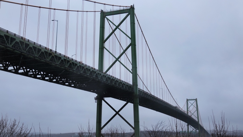 The A. Murray MacKay Bridge linking Halifax and Dartmouth, N.S. on Tuesday, March 26, 2024. THE CANADIAN PRESS/Darren Calabrese