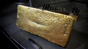 Gold from Island Gold mine in Dubreuilville, Ont. (Alamos Gold)