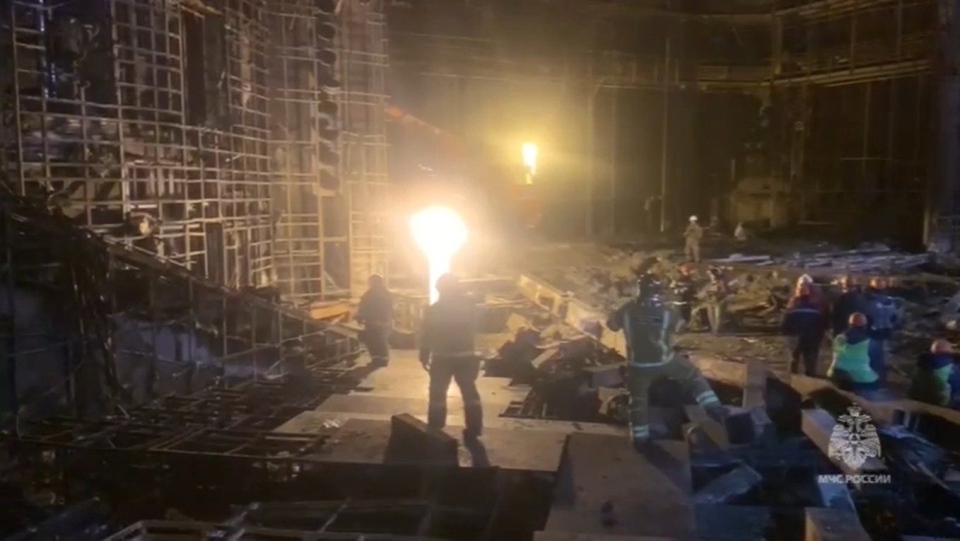 Moscow concert hall attack fire crew