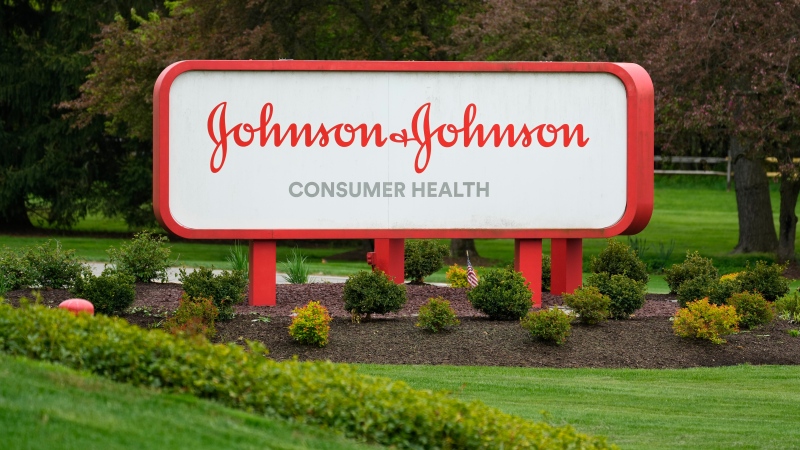 A sign for Johnson & Johnson Consumer Health is displayed in Flourtown, Pa., Friday, April 28, 2023. (AP Photo / Matt Rourke, File)