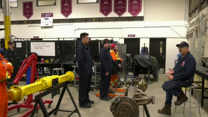 Cambrian College in Greater Sudbury is working to help meet that demand for more skilled trades workers. (Angela Gemmill/CTV News Northern Ontario)