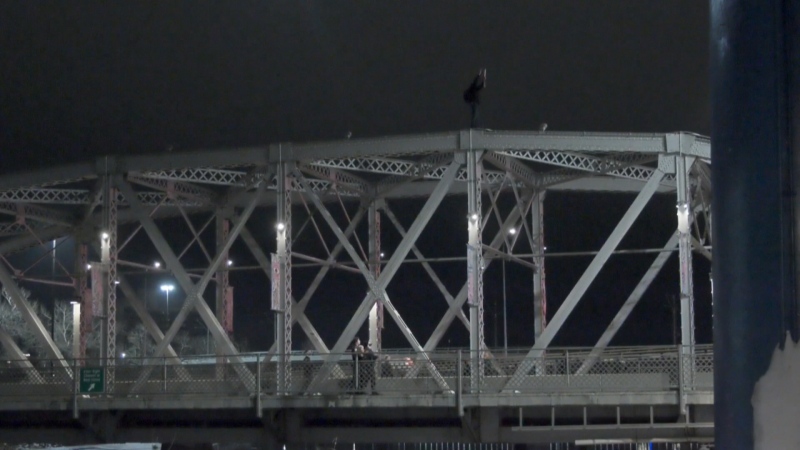 A distraught individual climbed to the top of the Reconciliation Bridge on March 27, 2024, and refused to come down, prompting a heavy police presence in downtown Calgary.