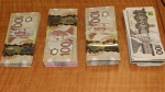 Drugs, firearms and cash were found during a drug bust in Meaford, Ont., Wed., March 27, 2024 (Source: OPP)