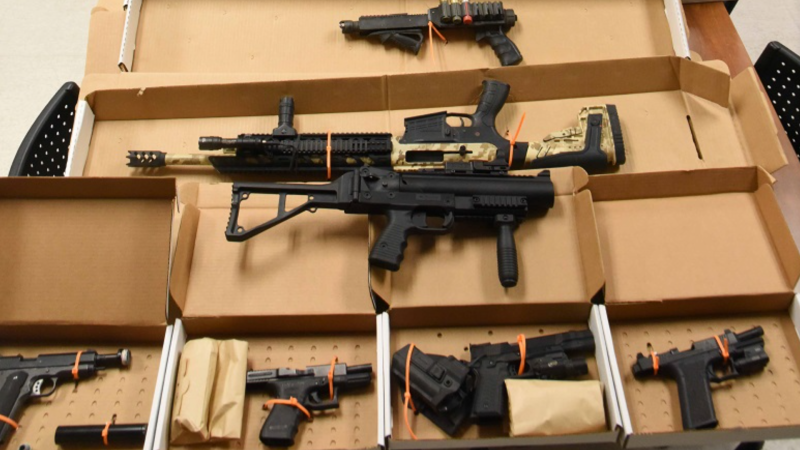 Upon entering the Port Alberni residence to complete a wellness check, the officers found several prohibited and restricted guns and thousands of rounds of ammunition, the Mounties said in a news release. (RCMP)