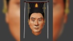 A facial reconstruction reveals new information on the features of Emperor Wu of the Northern Zhou dynasty, who ruled from 560 to 580. Pianpian Wei via CNN Newsource