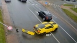 Man crashes luxury car in Czechia