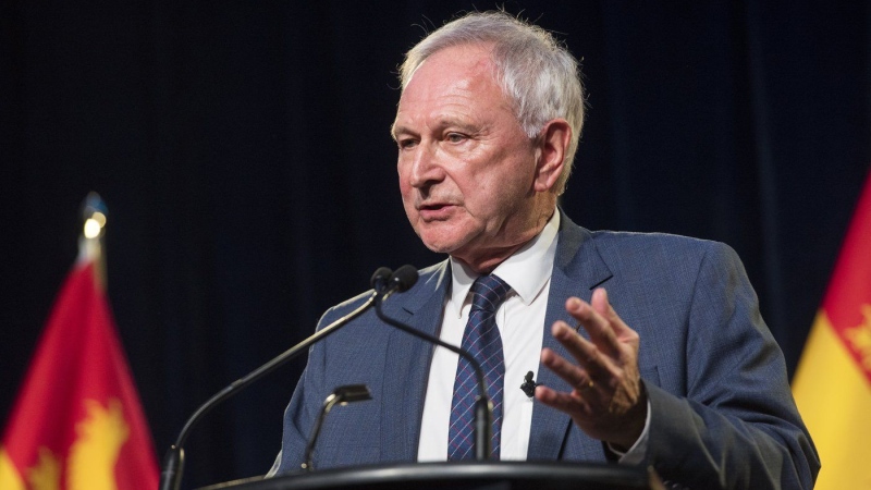 New Brunswick Premier Blaine Higgs says an alternative to the federal carbon price would be to eventually ship liquid natural gas to Europe. (Stephen MacGillivray/The Canadian Press)