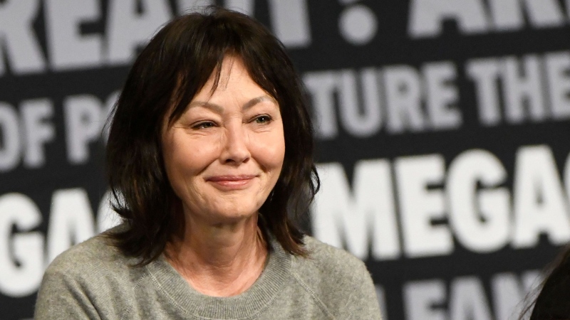 Actress Shannen Doherty, here February 04, is letting some things go as she lives with stage 4 breast cancer. (Gerardo Mora / Getty Images via CNN Newsource)