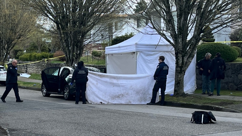 Police are investigating the death of a woman in South Vancouver on April 3, 2024. 