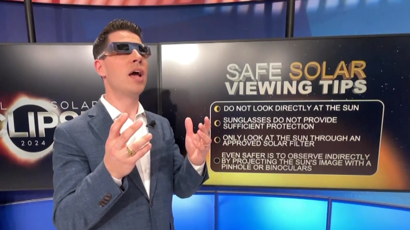 CTV's Matt Skube discusses tips to protect your eyes during the solar eclipse on April 8.