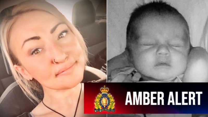 This composite photo shows Brianne Ford and her son Tyler Durocher and was provided by the Langley RCMP when the detachment issued an Amber Alert. 