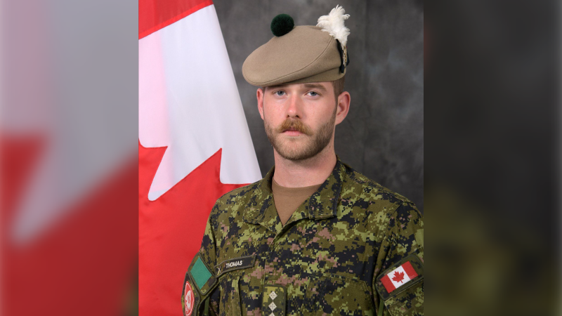 Capt. Sean Thomas is seen in an undated photo published to social media site X, formerly known as Twitter. Thomas is believed to have died in an avalanche in an off-piste area near to the famed Matterhorn peak. THE CANADIAN PRESS/HO-Department of National Defence