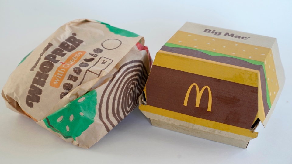 fast food wrapping