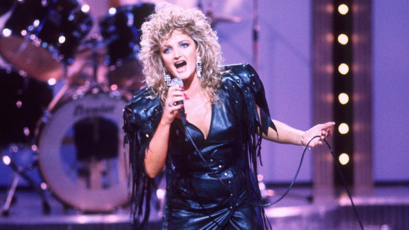 Welsh singer Bonnie Tyler 1983 hit 'Total Eclipse of the Heart' is surging on the Spotify charts as people compile the perfect playlist for the celestial spectacle. (ITV/Shutterstock via CNN Newsource)