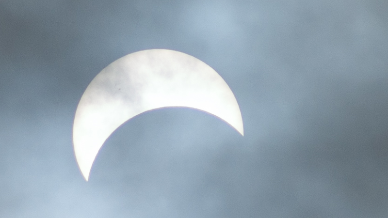 Photo of the Solar eclipse in Ontario on April., 8, 2024. (Source: Glen Hanhams)