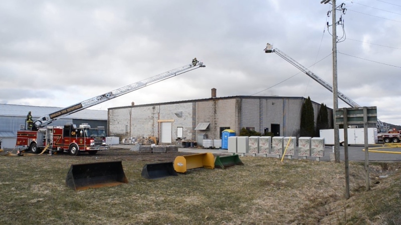 An industrial fire has damaged a production facility for craft beer and cider in Three Mile Plains, N.S. (Courtesy: Bill Roberts)