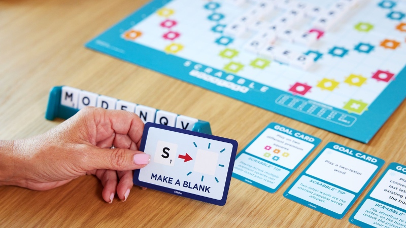 Scrabble Together aims to make the game more collaborative. (Courtesy Mattel via CNN Newsource)