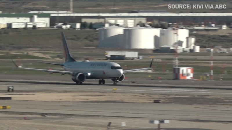 Video shows Air Canada replacement plane takeoff