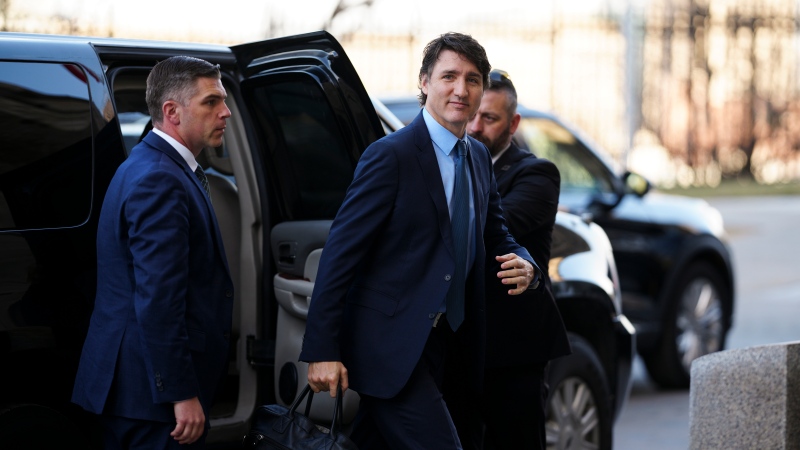 Prime Minister Justin Trudeau arrives to Parliament Hill in Ottawa on Tuesday, April 9, 2024. THE CANADIAN PRESS/Sean Kilpatrick