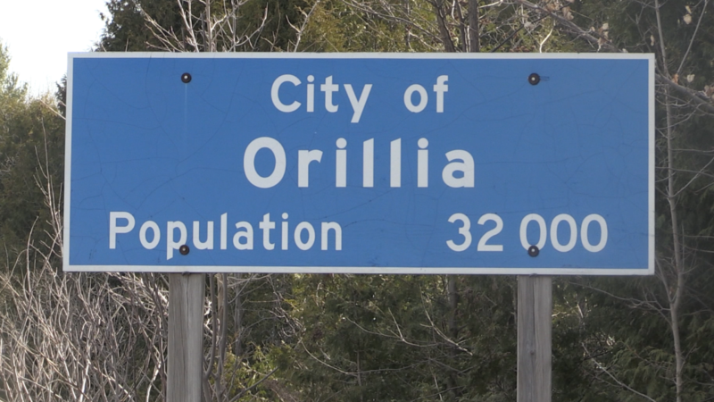 City of Orillia sign. April 9, 2024. (CTV NEWS/BARRIE)