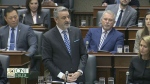 House Speaker Paul Calandra speaks in the Ontario legislature on April 10, 2024.