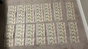 Regina resident Jesse Wiebe discovered $4,200 in counterfeit cash in his mailbox. (Courtesy: Jesse Wiebe)