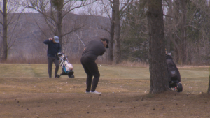 Golfers hit the links at Cedar Green in Garson area of Greater Sudbury. April 9, 2024 (CTV Northern Ontario)