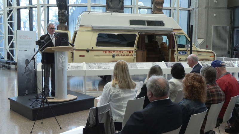 Terry Fox's belongings, including the van used in his Marathon of Hope, will be safeguarded by the Royal BC Museum, officials announced on April 10, 2024.