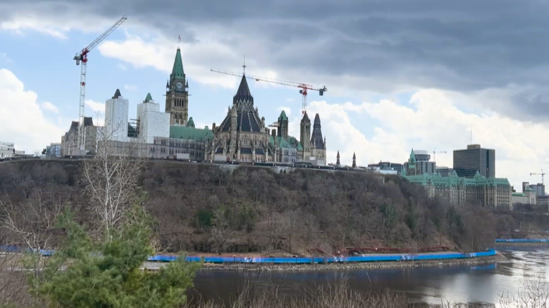 Parliament Hill is seen in this April 10, 2024 photograph. (CTV News Ottawa)