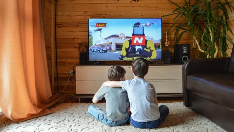 Kids watching a TV. (Vika Glitter/pexels.com)