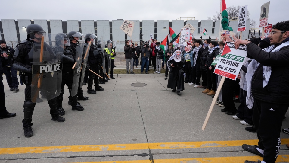 Pro-Palestinian demonstrators, Michigan
