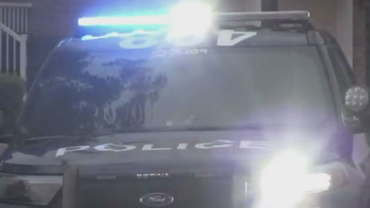 A police cruiser is pictured in a Barrie, Ont., neighbourhood. (CTV News)