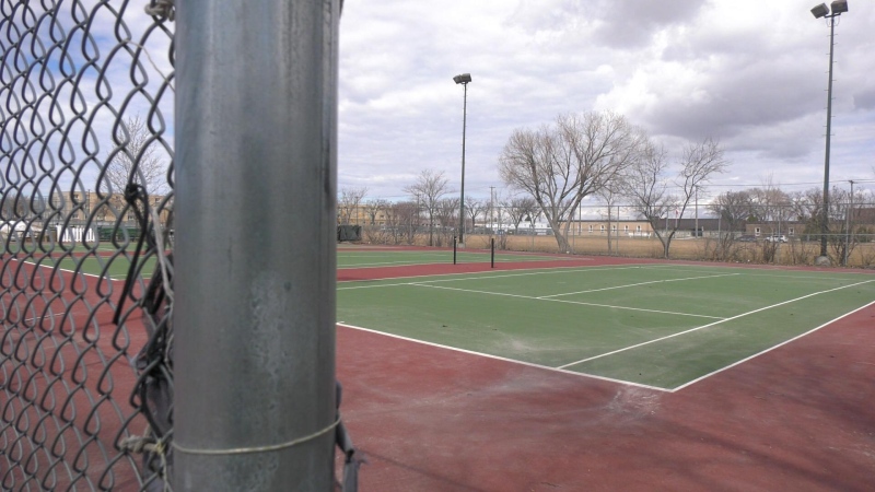 Winnipeg tennis court 