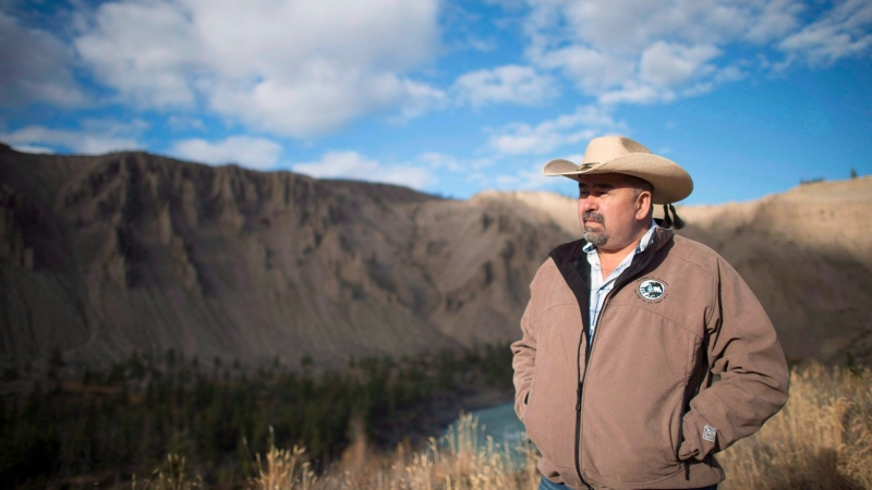 Chief Joe Alphonse, tribal chairman of the Tsilhqot'in Nation is pictured at Farwell Canyon, B.C., on Oct. 24, 2014. A spike in overdose deaths in the six British Columbia nations that make up the Tsilhqot'in National Government has prompted the chiefs to declare a local state of emergency. (Jonathan Hayward / The Canadian Press)