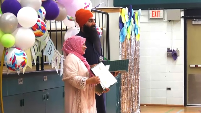 The Calgary Islamic School celebrated Eid Saturday, one of many venues across the city that hosted a celebration.